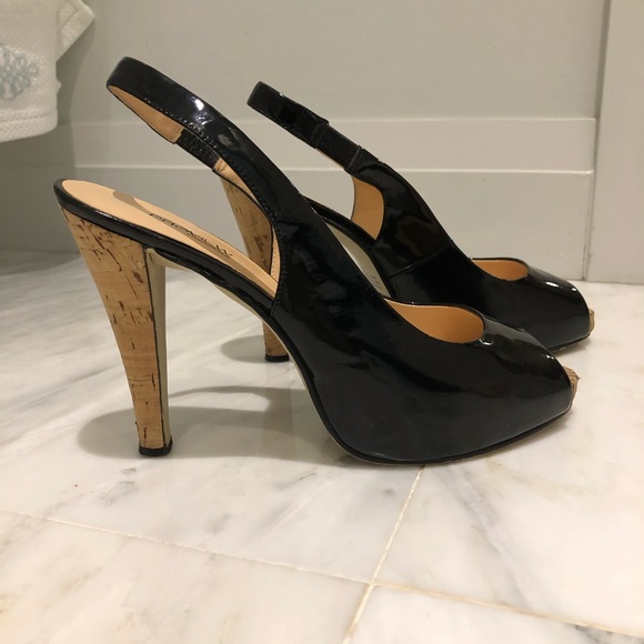 Patent leather sling back shoes - Picture 2 of 4